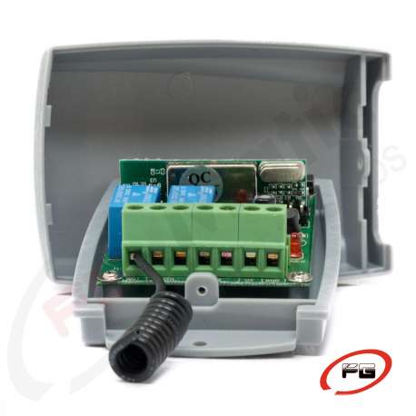 Universal outdoor receiver for garage controls